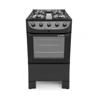 Cocina a Gas Mueller Fratello Vetro G6 4hornallas (Negro)