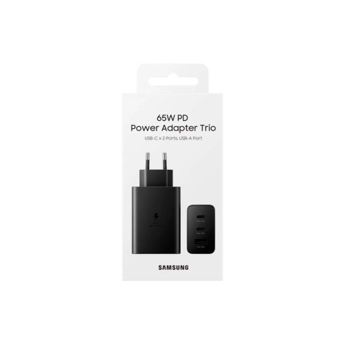 Cargador Samsung Tipo C + USB 65W Trio (Cabezal)