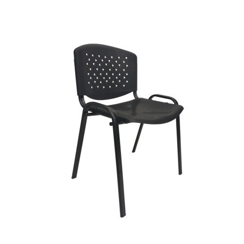 Silla Plástica Apilable (Negro)