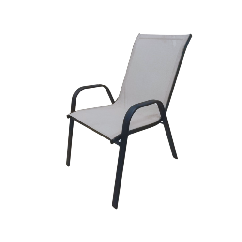 Silla Metal Crema Apilable (1 unid)