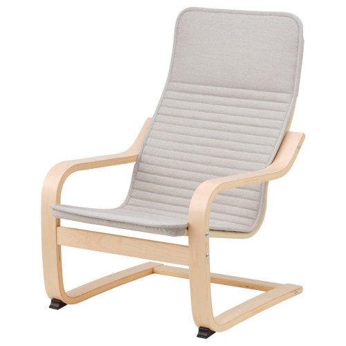 SILLON DE MADERA IKEA CREMA